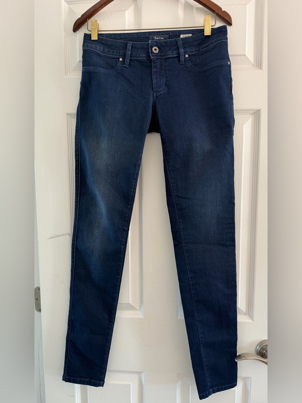 Women's Skinny Jeans in Dark Blue -